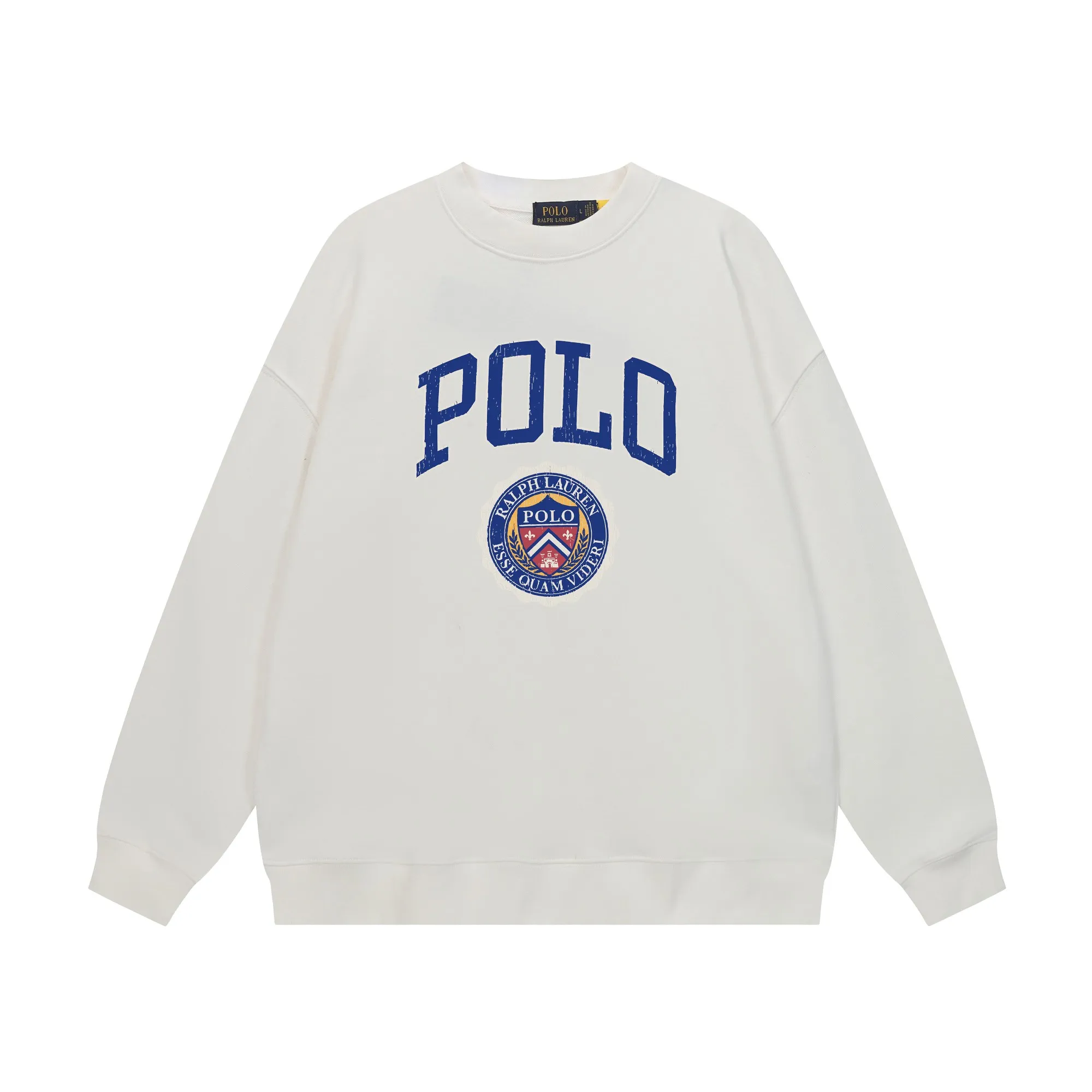 P200 Long-term stock] RalphLauren/Ralph Lauren 2025 autumn and winter new bear letter print 420g heavy large terry sweatshirt Ralph Lauren's age-reducing item, the coat fabric is made of 85% cotton ➕15% polyester, which not only retains the softness, comfort and breathability of cotton, but also adds the wear resistance and wrinkle resistance of polyester fiber, making the clothes more durable and easy to care for. Even in slightly cooler weather, you won't feel stuffy when wearing it. This kind of fabric has a natural crisp feel and is not easy to pill or deform. The bear on the chest is printed with English letters. It is full of color, full of three-dimensionality, and lifelike, adding a bit of liveliness and interest to the whole sweatshirt. There is no pressure to dress, regardless of age or gender. Complete accessories! Color: black, white, navy blue, light floral gray Size: M-L-XL-XXL